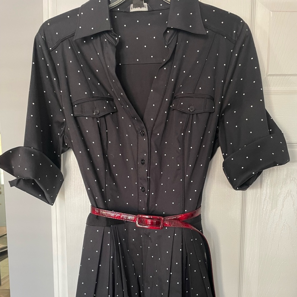 White House Black Market new shirtwaist dress